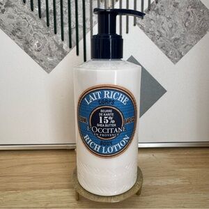 L'Occitane Lait Riche Boby Lotion with Shea Butter 250ml 8.4oz